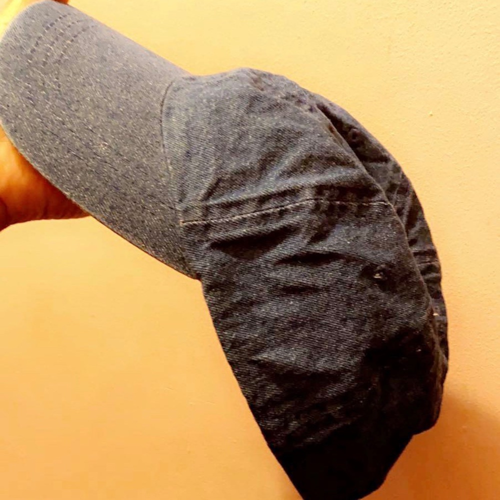 Denim baseball cap